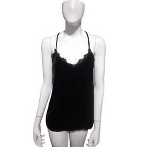 Abercrombie & Fitch Women's Small Retro Velvet Whimsigoth Witchy Vampy Lace Tank